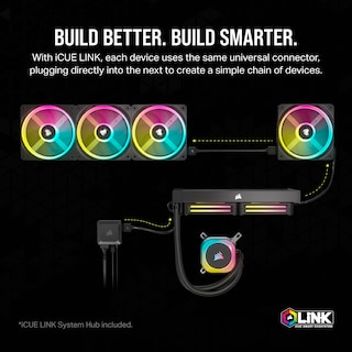 Foto 3 | Foto 3 | Kit Básico De Ventilador Doble Fan Corsair Icue Link Qx140 Rgb De 140 Mm - Venta Internacional.
