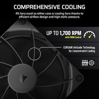 Foto 4 | Foto 4 | Ventilador Corsair RS140 140 mm PWM con Cadena Tipo Margarita Negro 2 Piezas - Venta Internacional