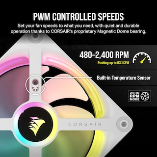 Foto 5 | Foto 5 | Ventilador Corsair Icue Link Qx120 Rgb Con Cúpula Magnética De 120 mm-Venta Internacional