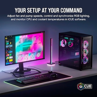 Foto 7 | Foto 7 | Ventilador Corsair Icue Link Qx120 Rgb Con Cúpula Magnética De 120 mm-Venta Internacional