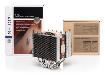 Foto 5 | Foto 5 | Enfriador De Cpu Noctua Nh-d12l, Baja Altura, Doble Torre, 120 Mm, Marrón - Venta Internacional.