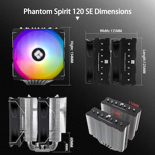 Foto 5 | Foto 5 | Enfriador de Aire Para Cpu Thermalright Phantom Spirit 120 Se Argb - Venta Internacional