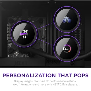 Foto 2 | Foto 2 | Enfriador Líquido Para Cpu Nzxt 280 Mm Aio Con Pantalla Lcd - Negro - Venta Internacional.
