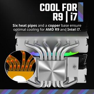 Foto 3 | Foto 3 | Enfriador De Aire Para Cpu Cooler Master Hyper 620s De Doble Torre Argb Sync - Venta Internacional.