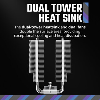 Foto 4 | Foto 4 | Enfriador De Aire Para Cpu Cooler Master Hyper 620s De Doble Torre Argb Sync - Venta Internacional.