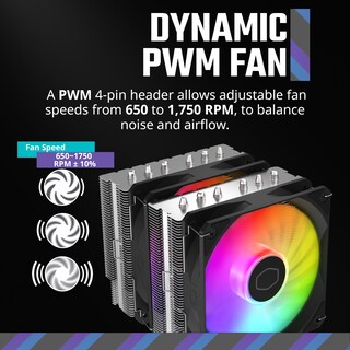 Foto 6 | Foto 6 | Enfriador De Aire Para Cpu Cooler Master Hyper 620s De Doble Torre Argb Sync - Venta Internacional.