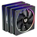 Ventilador Balam Rush Eolox Bora Exb85 Kit3x1 120mm Negro Argb Br-942126