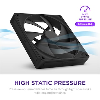 Foto 2 | Foto 2 | Ventiladores De Presión Estática Nzxt F120p De 120 Mm, Paquete Único, Negros - Venta Internacional.