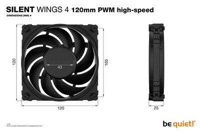 Foto 3 | Foto 3 | ¡ventilador De Refrigeración, Silencio! Silent Wings 4, 120 Mm, Pwm, Alta Velocidad - Venta Internacional.