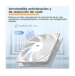 Foto 3 | Foto 3 | Ventilador De Pc 120mm Silencioso Sin Luz Para Pc Blanco