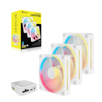 Ventilador Corsair Icue Link Lx120 Kit 3x1 Rgb 120mm Blanco Co-9051054-ww