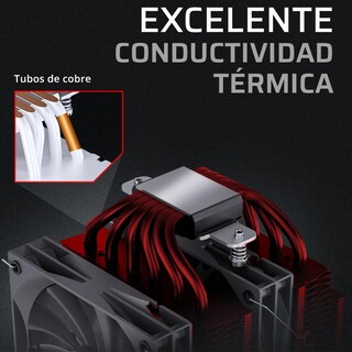 Foto 3 | Foto 3 | Disipador Doble Cpu Gamer Balam Rush Heliux Expert Hex90 120mm Lga 1851 Am5 0-2000 Rpm 4-pin 6 Pipas