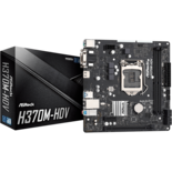 Tarjeta Madre Asrock H370m-hdv Intel 1151 Ddr4 Micro Atx color Negro