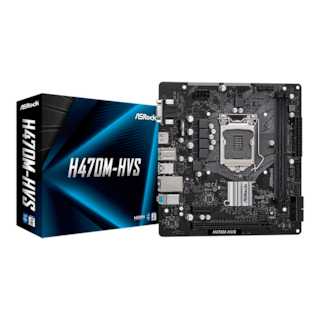 Foto 1 | Foto 1 | Tarjeta Madre Asrock H470m-hvs Intel 1200 Ddr4 Micro Atx color Negro
