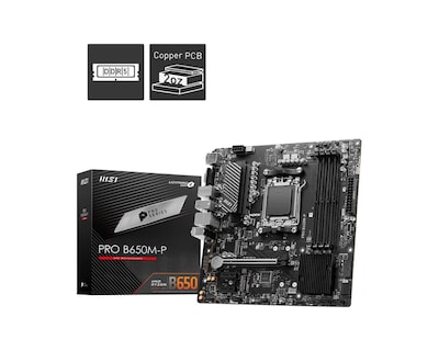 Foto 1 | Foto 1 | Placa Madre MSI Pro B650M-P Serie Pro AMD Ryzen 8000/7000 - Venta Internacional