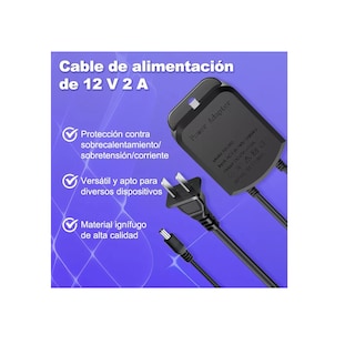 Foto 2 | Foto 2 | Eliminador De Corriente Para Cámara De Seguridad Eo Safe Imports Esi-17189 Negro