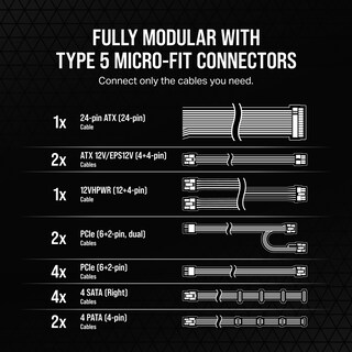 Foto 6 | Foto 6 | Fuente De Alimentación Corsair Rm1200x Shift Atx Totalmente Modular - Venta Internacional.