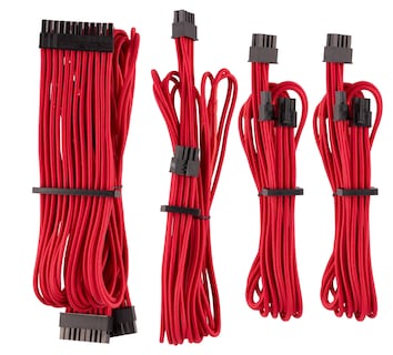 Foto 1 | Foto 1 | Kit Básico De Cables Psu Corsair Premium Con Fundas Individuales, Color Rojo - Venta Internacional.