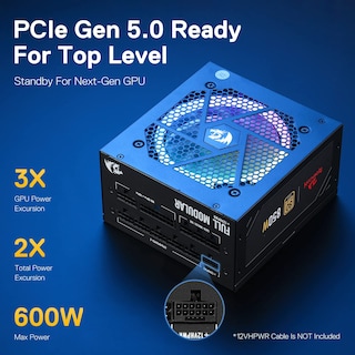 Foto 4 | Foto 4 | Fuente De Alimentación Redragon Rgps-850w 80+ Gold 850w Atx 3.0 - Venta Internacional.