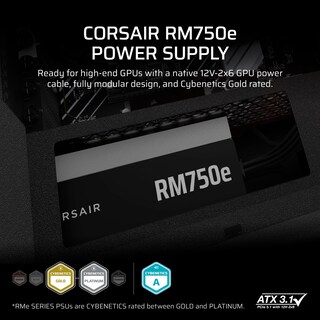 Foto 2 | Foto 2 | Fuente De Alimentación Corsair Rm750e (2025) 750w Atx 3.1 Gold - Venta Internacional.