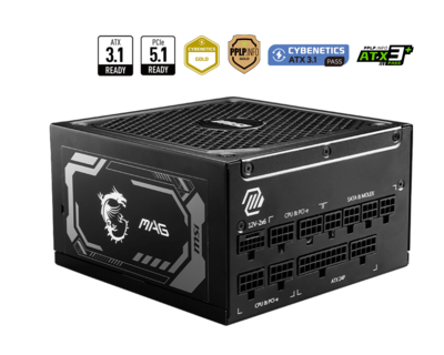 Foto 1 | Foto 1 | Fuente Msi Mag A1000gl 1000w 80 Plus Gold Pcie 5.1 Full Modular Atx Mag A1000gl Pcie5