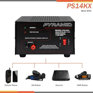 Foto 4 | Foto 4 | Fuente De Alimentación De Sobremesa Pyramid Ps14kx 12a 13.8v Dc 115v Ac 270w - Venta Internacional.