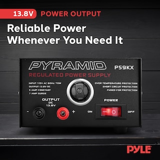 Foto 2 | Foto 2 | Fuente De Alimentación De Sobremesa Pyramid Ps9kx 5a 13,8 V Dc 115 V Ac 70 W - Venta Internacional.