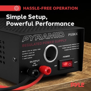 Foto 3 | Foto 3 | Fuente De Alimentación De Sobremesa Pyramid Ps9kx 5a 13,8 V Dc 115 V Ac 70 W - Venta Internacional.