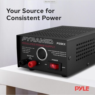 Foto 7 | Foto 7 | Fuente De Alimentación De Sobremesa Pyramid Ps9kx 5a 13,8 V Dc 115 V Ac 70 W - Venta Internacional.