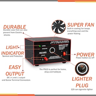 Foto 3 | Foto 3 | Fuente De Alimentación De Sobremesa Pyramid Ps15k.5 10 A 13,8 V Dc 115 V Ac 250 W - Venta Internacional.