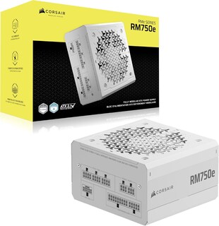 Foto 1 | Foto 1 | Fuente Corsair Rm750e 750w 80 Plus Gold Modular Atx Blanco Cp-9020292-na