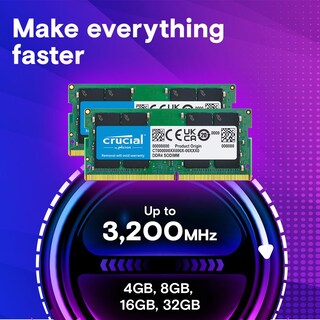 Foto 2 | Foto 2 | Memoria Ram Crucial Ct4g4sfs8266 Para Portátil Ddr4 2666 Mhz Cl19 De 4 Gb - Venta Internacional.