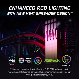 Foto 6 | Foto 6 | Memoria Kingston Fury Beast Rgb Ddr5 De 32 Gb (2 X 16 Gb) 6400 Mt/s - Venta Internacional.