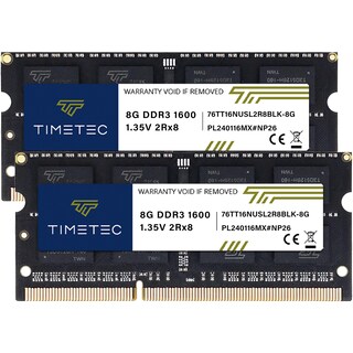 Foto 1 | Foto 1 | Kit de Memoria Ram Timetec De 16 Gb (2 X 8 Gb) Ddr3l/ddr3 1600 Mhz - Venta Internacional