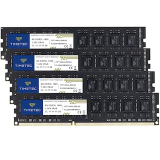 Foto 1 | Foto 1 | Kit de Memoria Ram Timetec De 32 Gb (4 X 8 Gb) Ddr3l/ddr3 1600 Mhz - Venta Internacional