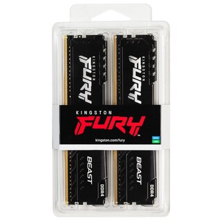 Foto 4 | Foto 4 | Memoria Ram Ddr4 16gb 3200mt/s Kingston Fury Beast 2x8gb Negro Kf432c16bbk2/16
