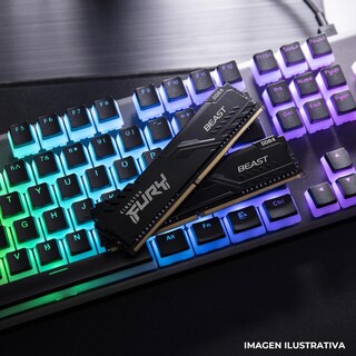 Foto 5 | Foto 5 | Memoria Ram Ddr4 16gb 3200mt/s Kingston Fury Beast 2x8gb Negro Kf432c16bbk2/16