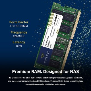 Foto 3 | Foto 3 | Memoria Timetec Ddr4-2666, 16 Gb, Ecc, Sodimm Sin Búfer Para Synology - Venta Internacional.