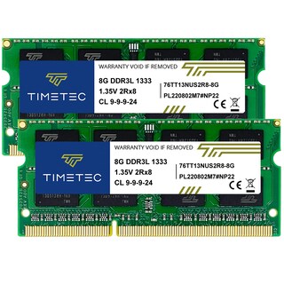 Foto 1 | Foto 1 | Memoria Ram Timetec Kit 16 Gb (2 X 8 Gb) Ddr3 1333 Mhz Sodimm - Venta Internacional.