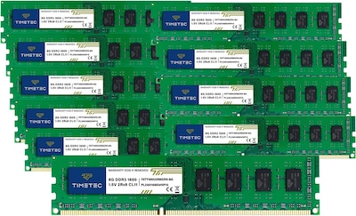 Foto 1 | Foto 1 | Memoria Ram Timetec Kit De 80 Gb (10 X 8 Gb) Ddr3 1600 Mhz Para Escritorio - Venta Internacional.