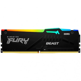 Foto 1 | Foto 1 | Memoria RAM Ddr5 16gb 5200mt/s Kingston Fury Beast RGB 1x16gb Kf552c40bba-16 Negra
