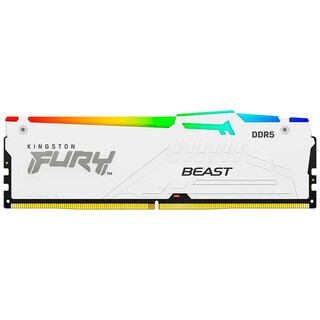 Foto 1 | Foto 1 | Memoria Ram Ddr5 32gb 5600mt/s Kingston Fury Beast Rgb 1x32gb Kf556c36bwea-32 color Blanco