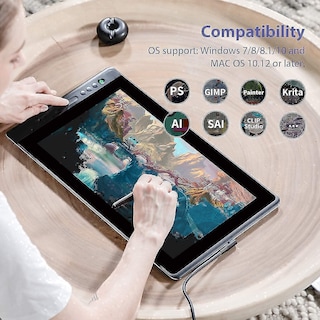 Foto 7 | Foto 7 | Tableta De Dibujo Huion Kamvas Pro 16 De 15,6 Pulgadas Con Pantalla - Venta Internacional.