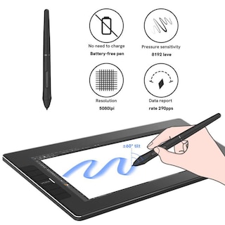 Foto 5 | Foto 5 | Tableta De Dibujo Veikk Vk1200v2 Full Hd De 11.6 Pulgadas Con Lápiz Capacitivo - Venta Internacional.