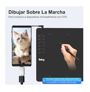 Foto 2 | Foto 2 | Tableta Digitalizadora 10*6 Pulgadas Para Dibujar Negro