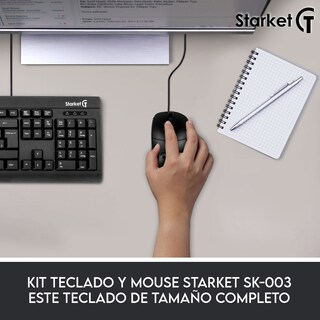 Foto 3 | Foto 3 | Kit de Teclado y Mouse Starket Sk-003 color Negro