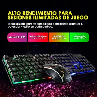 Foto 2 | Foto 2 | Kit de Teclado con Mouse Gamer Starket 6 Piezas