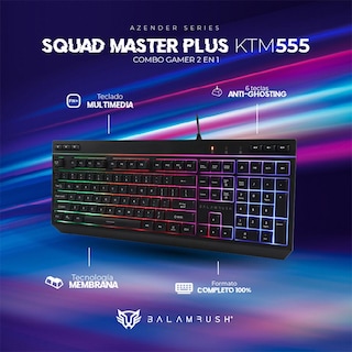 Foto 3 | Foto 3 | Kit Teclado y Mouse Gamer Balam Rush Squad Master Plus KTM555 Alámbricos USB RGB
