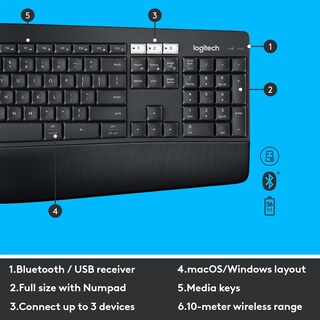 Foto 7 | Foto 7 | Combinación De Teclado Y Ratón Logitech Mk850 Performance - Venta Internacional.