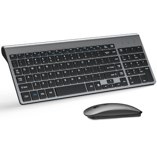 Foto 1 | Foto 1 | Combo de Teclado y Ratón Inalámbricos Topmate Km9000gb Gris - Venta Internacional